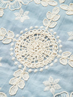 Embroidered Cotton Sleeveless Dress