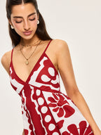 Floral Print Spaghetti Strap Dress