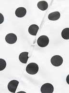Polka Dot Sleeveless Midi Dress