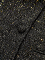 Tweed Belted Sleeveless Vest