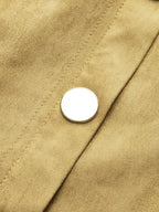 Decor Button Suede Effect Mini Skirt