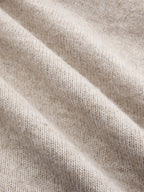 Wool-Blend Lace-Trim Square-Neck Dress