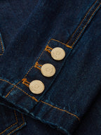 Belted Denim Blazer Dress