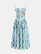 Floral Print Cami Midi Dress