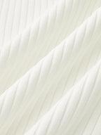 Contrast Trim Button Front Knit Maxi Dress