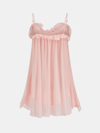 Ruffle Trim Cami Mini Dress