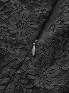 Sleeveless Lace Scalloped A-Line Dress