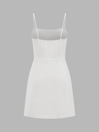 Cape Overlay Cami Mini Dress Two Piece Set