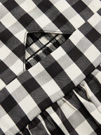Gingham Cotton Blend Cutout Cami Maxi Dress