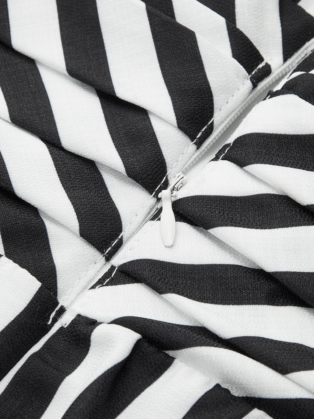 Striped Deep V Peplum Sleeveless Top