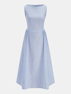 Sleeveless Striped Maxi Dress