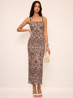 Printed Cami Maxi Dress