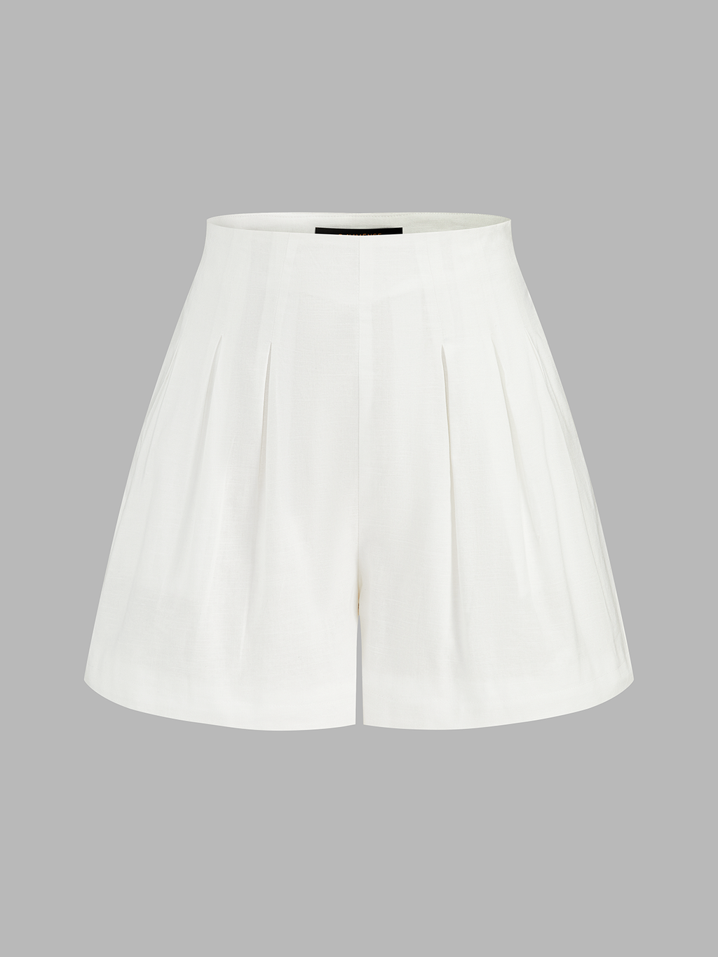 Cotton Linen Peplum Top & Pleated Shorts Set