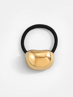 Minimalist Metal Pebble Hair Tie