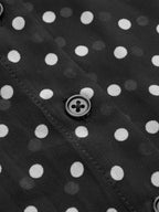 Polka Dot Sheer Shirt & Mini Skirt Set