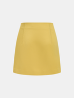 Metal Detail Sleeveless Crop Top & Mini Skirt Set