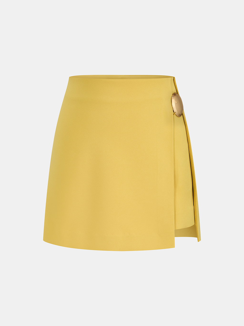 Metal Detail Sleeveless Crop Top & Mini Skirt Set