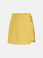 Metal Detail Sleeveless Crop Top & Mini Skirt Set