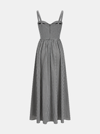 Gingham Cotton Cami Maxi Dress
