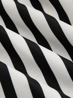 Stripe Backless Pockets Dress