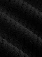 Contrast Stitch Trim One Shoulder Knit Maxi Dress