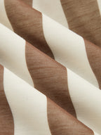 Sleeveless V-Neck Striped Cut-Out Maxi Dress