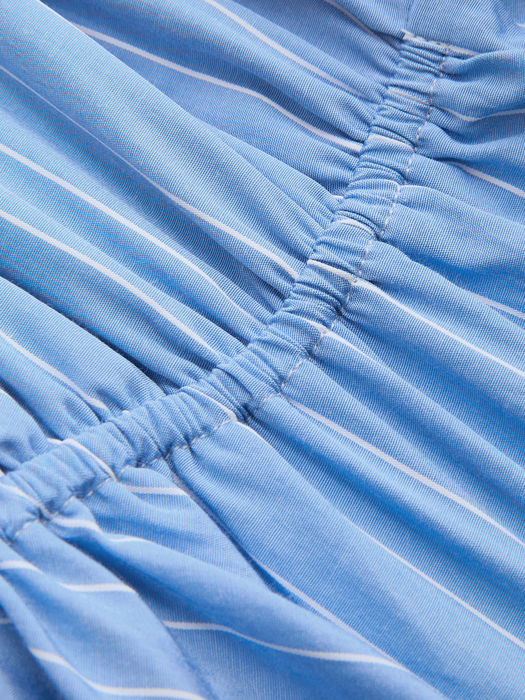Pinstripe Halter Peplum Top & Pleated Skirt Set