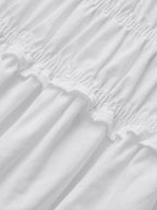 Smocked Cotton Linen Cami Maxi Dress