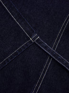 Sleeveless Denim Wrap Mini Dress