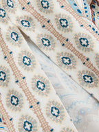 Paisley Printed Short Sleeve Maxi Dress