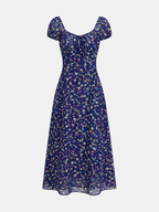 Ditsy Print Chiffon Maxi Dress