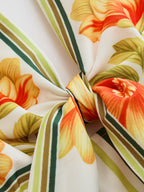 Floral Halter Knot Front Maxi Dress