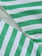 Striped One-Shoulder Maxi Dress