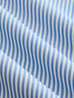 Back Bow Striped Halter Neck Blouse