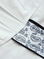 Paisley Tie-Waist Wrap Blouse