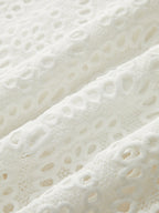 Semi-Sheer Crochet Lace Midi Dress