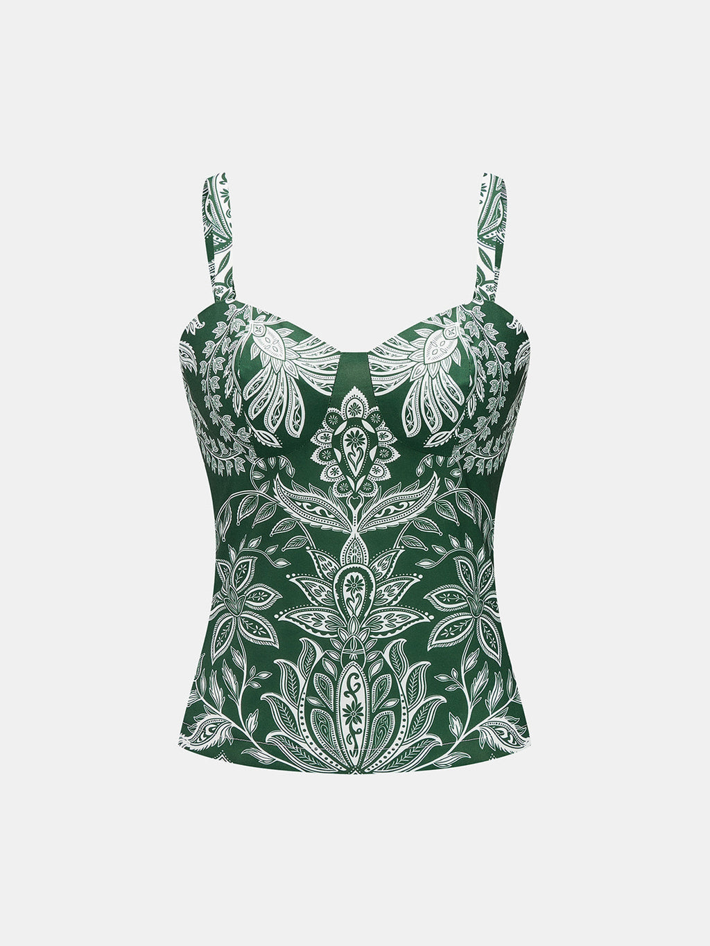 Paisley Print Sweetheart Cami Top