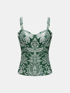 Paisley Print Sweetheart Cami Top