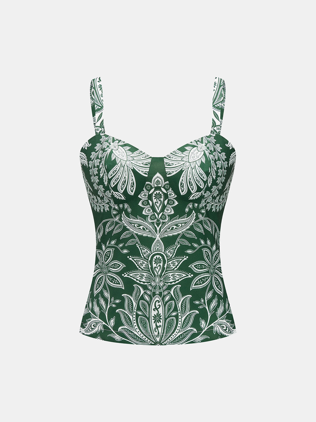Paisley Print Sweetheart Cami Top