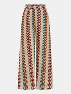 Multicolor Striped Knit Halter Top & Pants Set