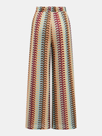 Multicolor Striped Knit Halter Top & Pants Set
