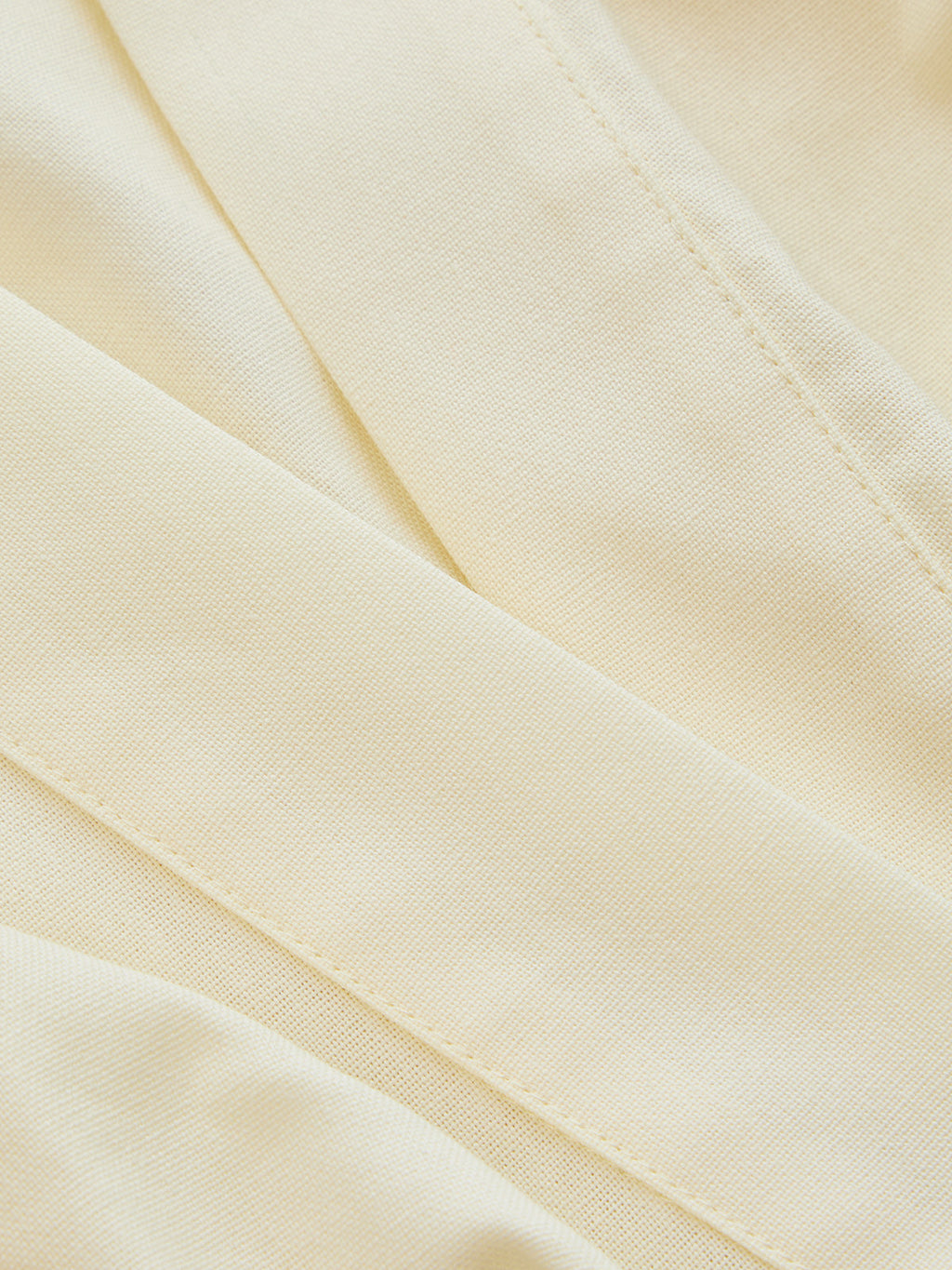 V-Neck Cinched Waist Cotton Linen Blouse