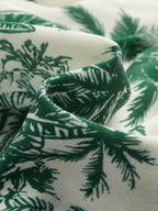 Tropical Print Halter Top & Drawstring Shorts Set