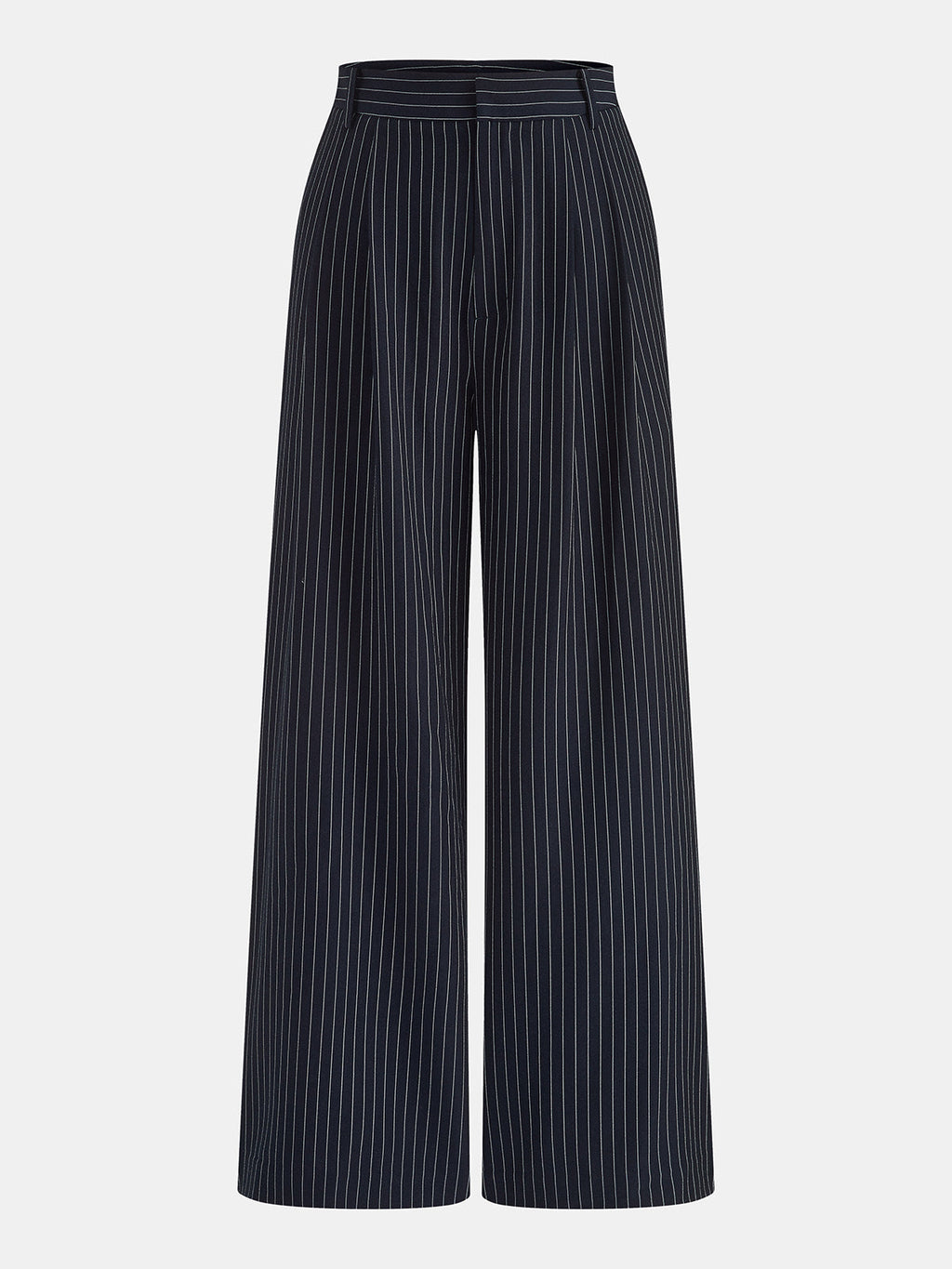 Pinstriped Sleeveless Shirt & Pants Set