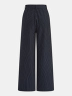 Pinstriped Sleeveless Shirt & Pants Set