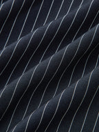 Pinstriped Sleeveless Shirt & Pants Set