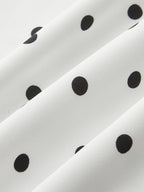 Bow Strap Polka Dot Midi Slip Dress