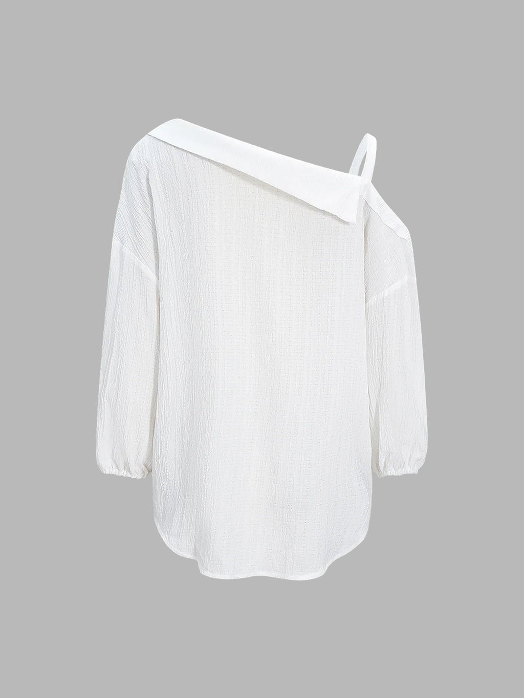 Textured Cold Shoulder Blouse