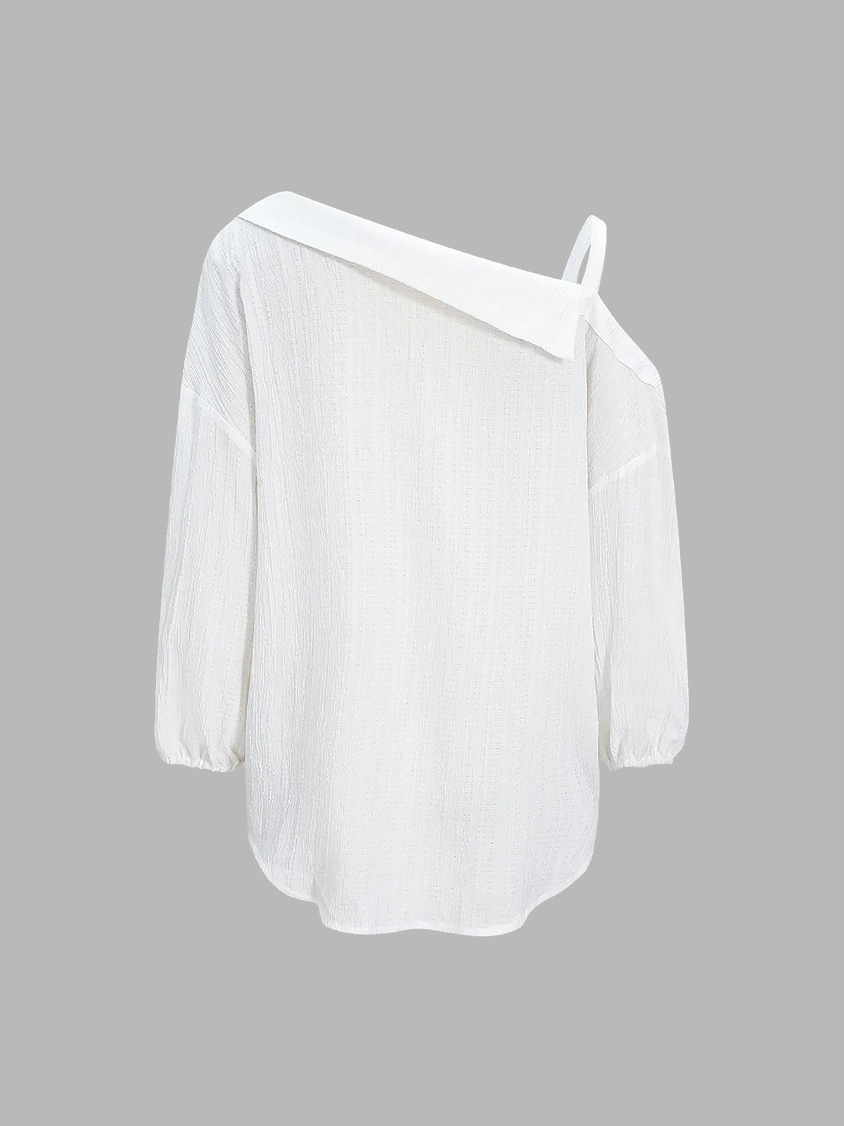Textured Cold Shoulder Blouse