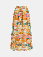 Printed Vacation Two Piece Skirt Set